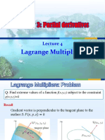Chapter 3: Partial Derivatives: Lagrange Multipliers