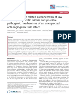 Bisphosphonate-related osteonecrosis of jaw - VEGF mechanism