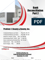 Bank Reconciliation Problems Solutions