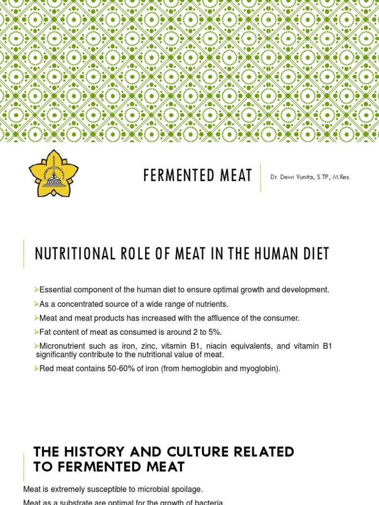 4 Fermentasi Daging 2021 | PDF | Meat | Curing (Food Preservation)