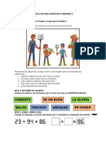 Ejercicios para Ejercitar La Memoria 2