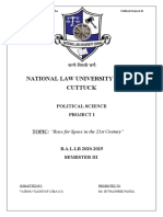 National Law University Odissa Cuttuck: Political Science Project I