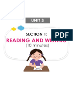 Reading and Writing: Unit 3