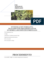 Tratamientos Pre Germinativos en Semillas Forestales