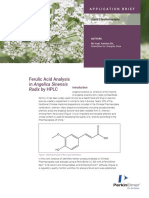 Ferulic Acid Analysis in Angelica Sinensis Radix by HPLC Application Brief (393525)