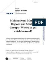 Multinational Market Regions and Market Groups - Where To Go, Which To Avoid?