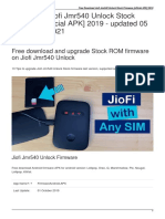 Jiofi jmr540 Unlock