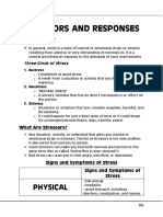 Stressors and Responses: Physical