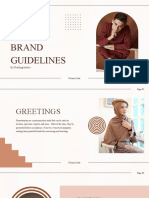 Pastel Geometric Terracotta Brand Guidelines Presentation