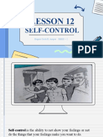 Lesson 12 - Self Control
