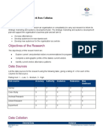 Background: The Stables Research Data Collation