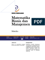 Httpsganjil - Widyatama.ac - Idpluginfile.php256919mod resourcecontent1Modul20Ganjil202021 Matbis20S12012 Matriks PDF