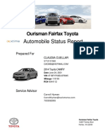Automobile Status Report: Ourisman Fairfax Toyota