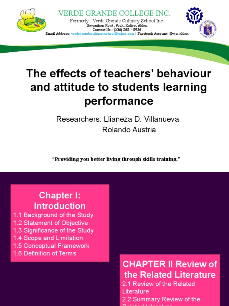 Teacher Attitudes Impact on Student Performance | PDF | Teachers ...