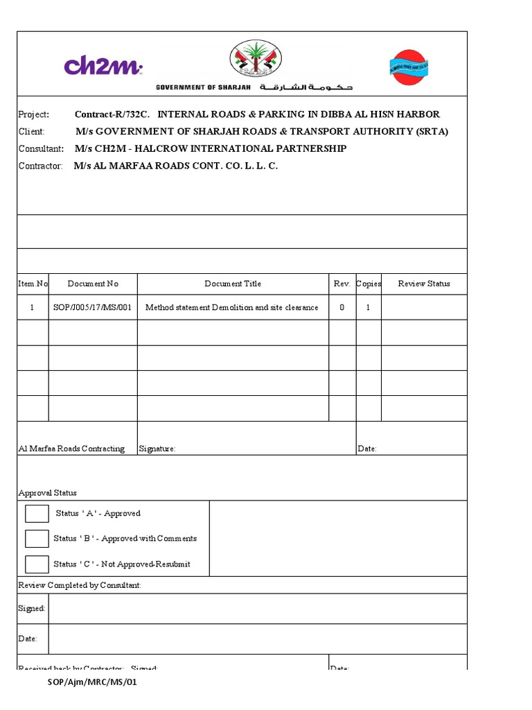 Approval Form Demolition and Site Clearance | PDF | Law