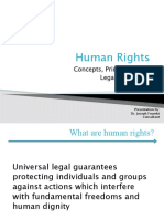 Human Rights: Concepts, Principles and Legal Framework