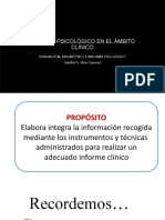 Informe psicológico clínico: evaluación y diagnóstico