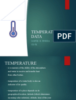 Temperature Data: Jasper R. Pineda CE-5K