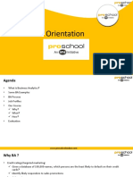 Orientation: Business Analytics