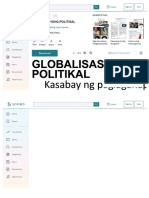Globalisasyong Globalisasyong Politikal Politikal: Kasabay NG Paglaganap NG Kasabay NG Paglaganap NG