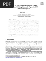 A Step by Step Guide For Choosing Project Topics and Writing Research Papers in ICT Related Disciplines