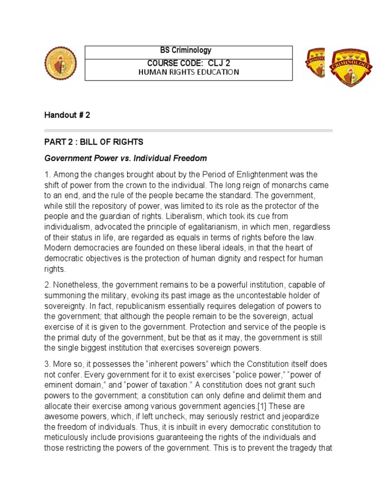 Understanding the Bill of Rights | PDF | Search And Seizure | Search ...