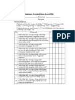 Kuisioner Perceived Stress Scale (PSS)