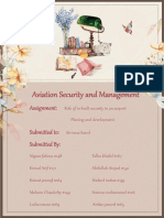 Aviation Security and Management: Assignment