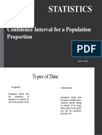 Statistics: Confidence Interval For A Population Proportion