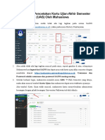 Tata Cara Pencetakan Kartu Ujian Akhir Semester