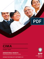CIMA P1 Performance Operations Study Text 2013