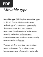 History of Movable Type Printing | PDF | Printing | Johannes Gutenberg