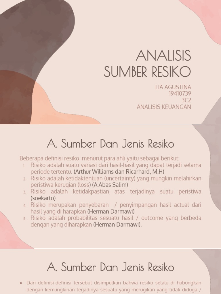 Materi5 (Analisis Sumber Resiko) | PDF