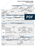 Planilla de Informacion Del Cliente Pn