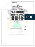 Soal Try Out Tahdid 2016