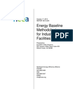 Energy Baseline Methodologies for Industrial Facilities