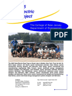The 2005 Solar/Electric Boat Project: The College of New Jersey Department of Engineering