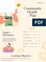 Community Health Plan: Clinical Duty