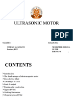 Ultrasonic Motor: Submitted By: Guided by