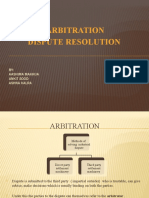 Arbitration Dispute Resolution: BY: Aashima Makhija Ankit Sood Ashna Kalra