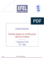 Industrialization: The Power Couplers For The XFEL Project Taken As An Example
