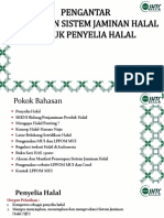 Sistem Jaminan Halal untuk Penyelia