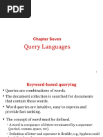 Query Languages: Chapter Seven