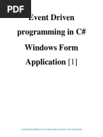 Event Driven Programming in C# Windows Form Application