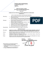 Bandplan Orari 2018 Berdasarkan Peraturan Menteri Kominfo No. 33 - Per - M.kominfo - 08 - 2009