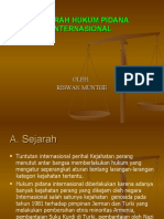 Sejarah Hukum Pidana Internasional