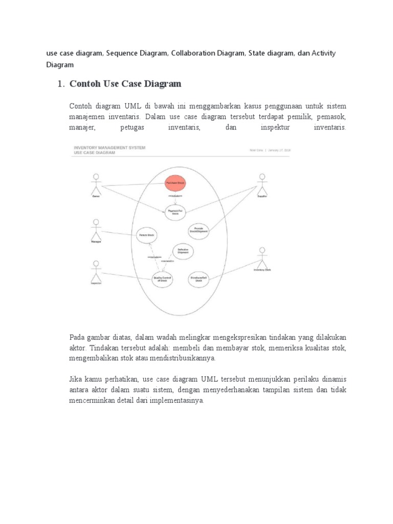Contoh Use Case Diagram UML | PDF