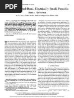 Design of A Dual-Band, Electrically Small, Parasitic Array Antenna