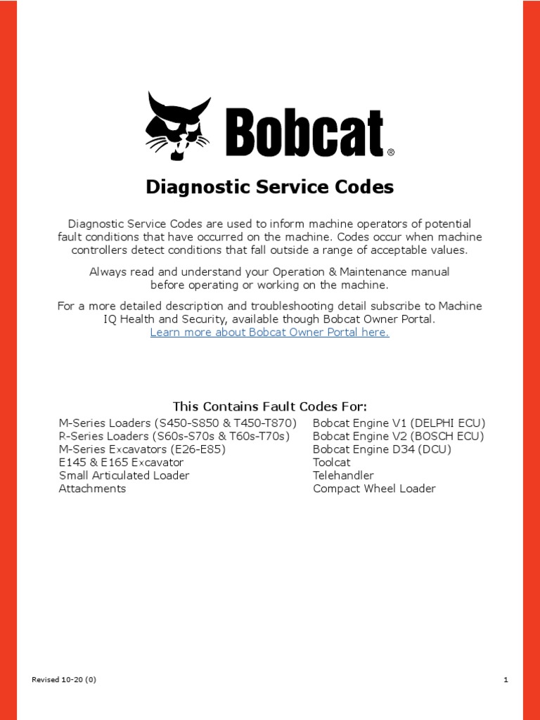 Service Code List 201026 PDF Loader (Equipment) Switch