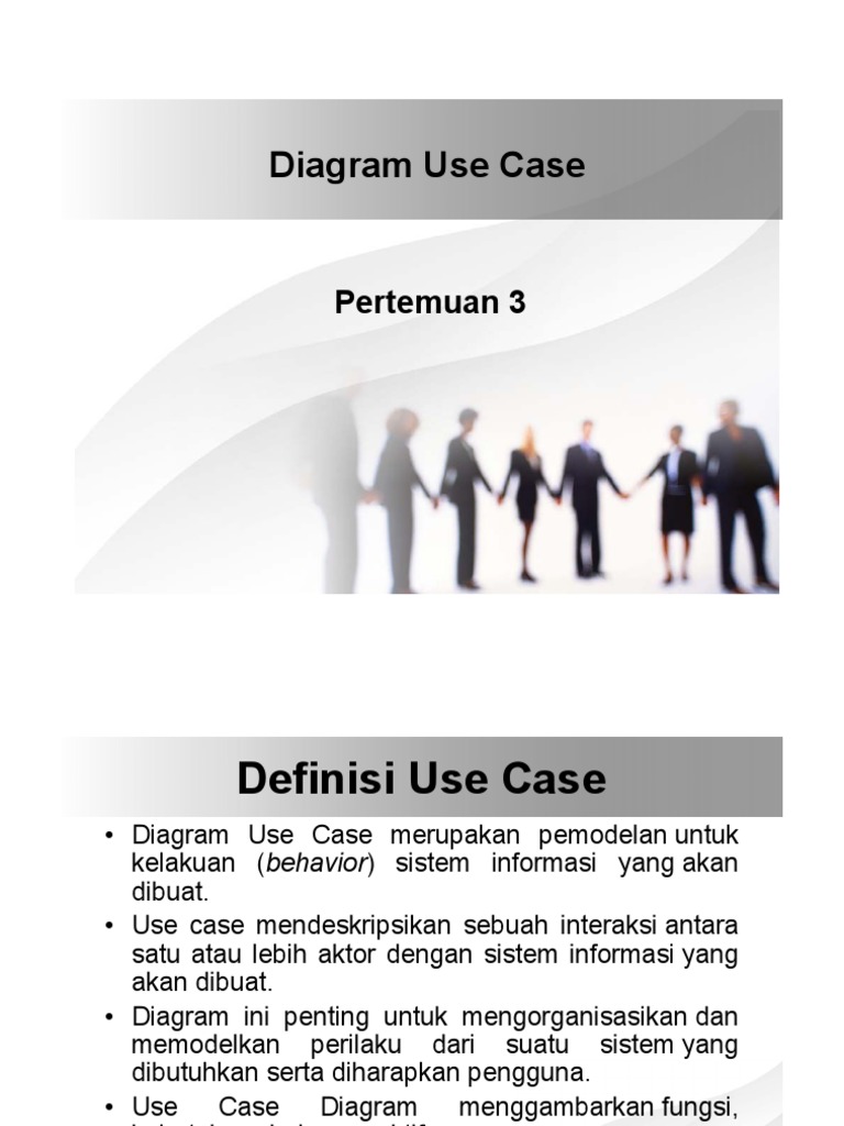 Panduan Diagram Use Case Sistem Informasi | PDF | Sains & Matematika ...